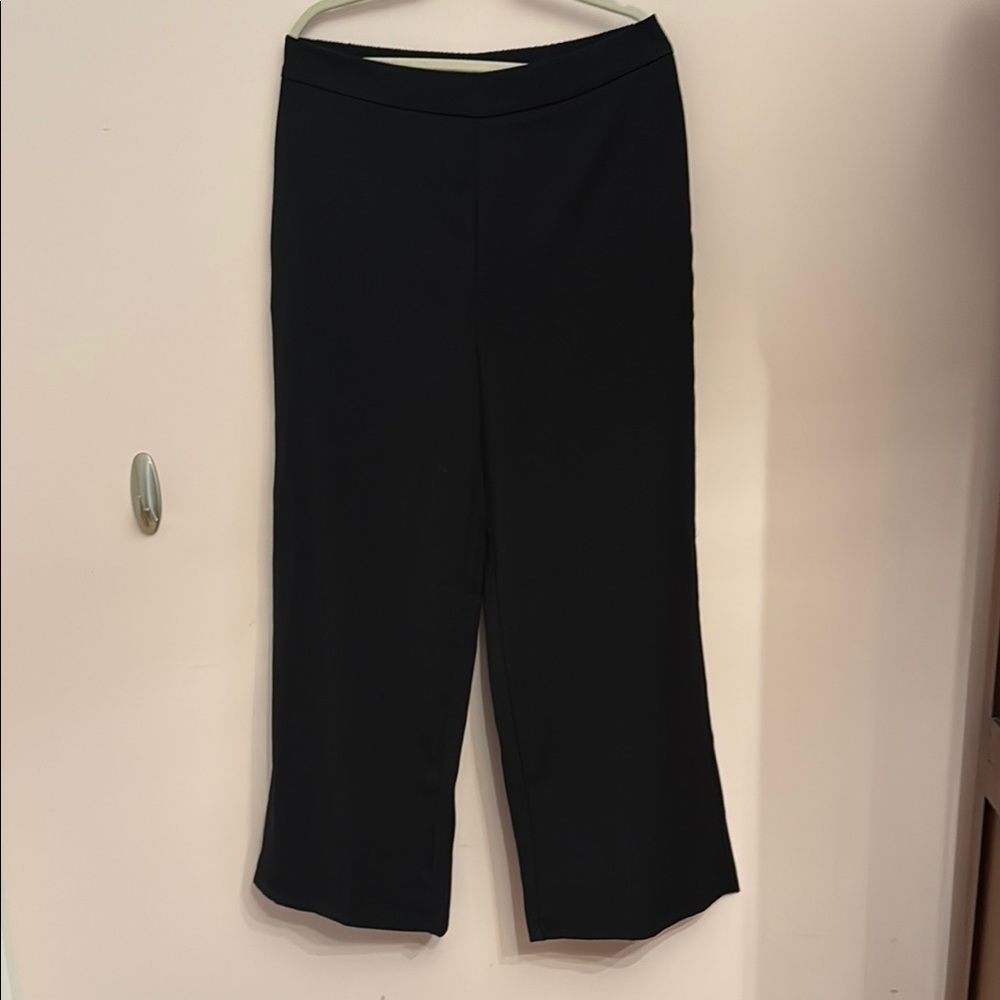 Chic Black Wide Leg Women's Pants